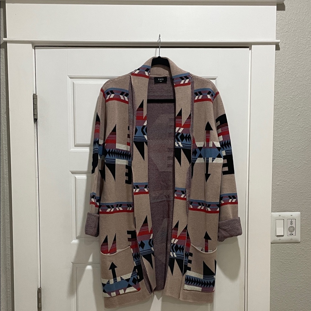 Vici Multicolor Patterned Jacket rodeo western